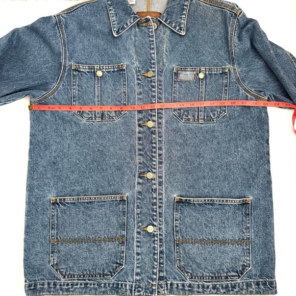 Ralph Lauren Lauren Jeans Co Women’s Denim Chore Barn Trucker Jean Jacket - Picture 9 of 9